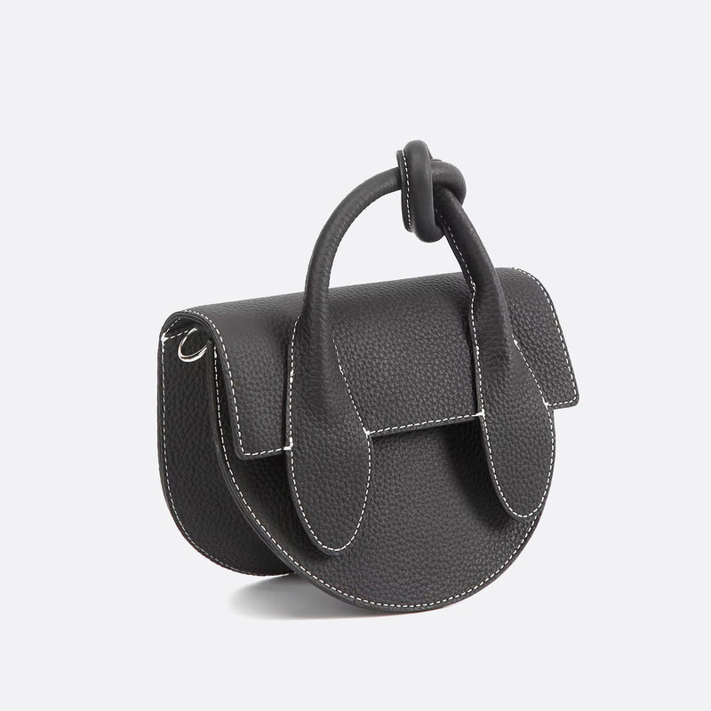 Sac à main en cuir demi-lune | Nina Sac