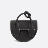 Sac à main en cuir demi-lune | Nina Sac Noir