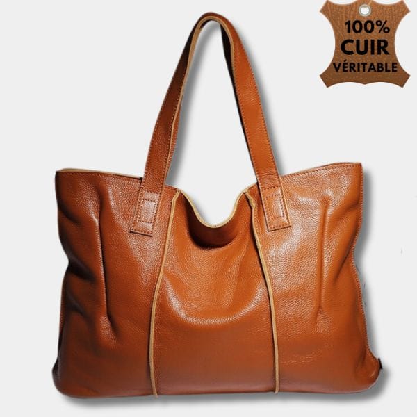 Sac à Main en cuir Véritable | Sac Daniela Camel