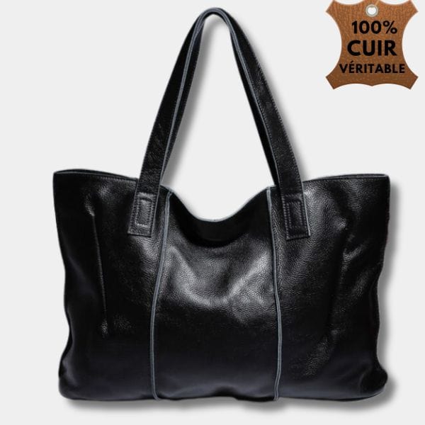 Sac à Main en cuir Véritable | Sac Daniela Noir