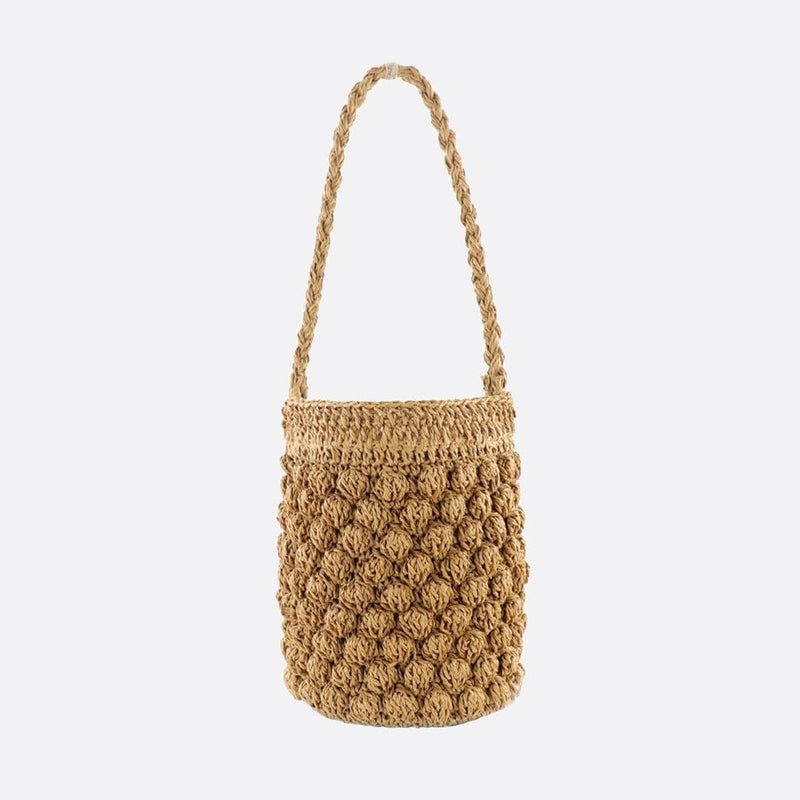 Sac à Main en Paille Crocheté | Nina Sac Beige