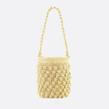 Sac à Main en Paille Crocheté | Nina Sac Champagne