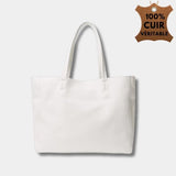 Sac à main fourre Tout cuir | Nina Sac Blanc