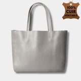 Sac à main fourre Tout cuir | Nina Sac Gris