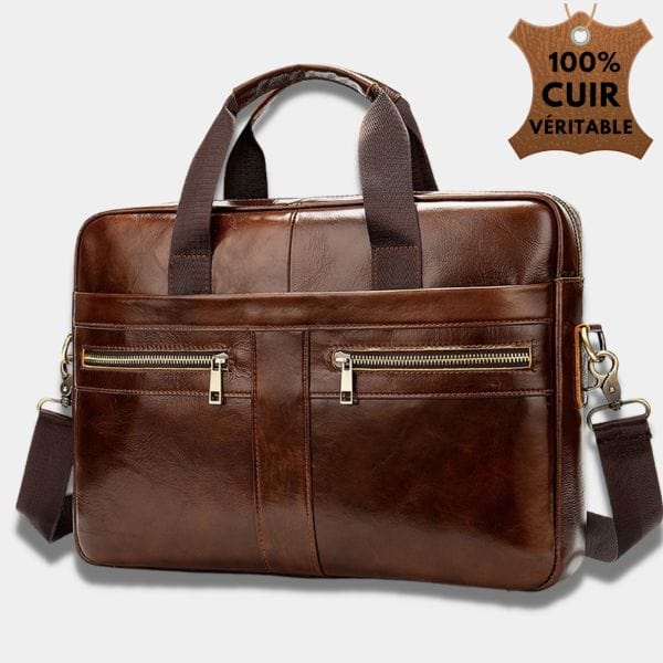 Sac à Main Homme Luxe | Sac Parker Brun