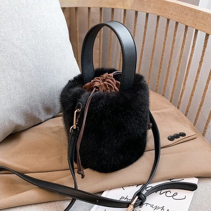 Sac à Main Luxueux en Fausse Fourrure | Nina Sac