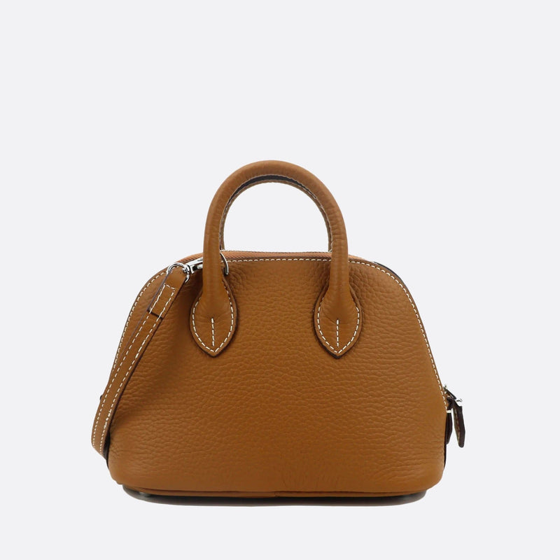 Sac à Main Mini en Cuir avec Bandoulière | Nina Sac Camel