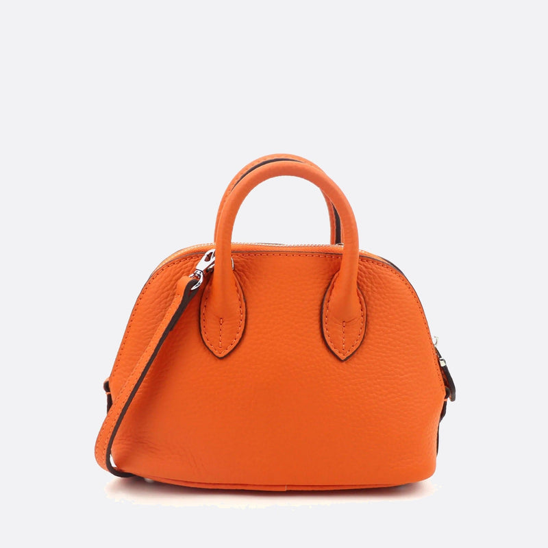 Sac à Main Mini en Cuir avec Bandoulière | Nina Sac Orange