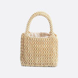 Sac à Main Perles de Bois Chic | Nina Sac Blanc