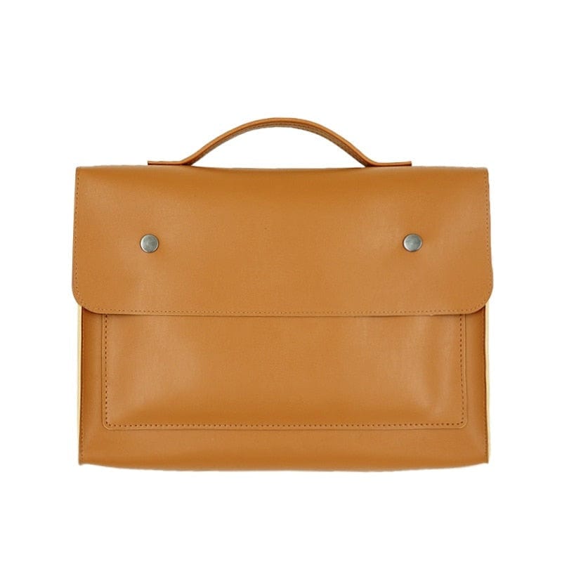 Sac à Main pour Ordinateur Rétro Femme | Nina Sac Camel / 13 pouces