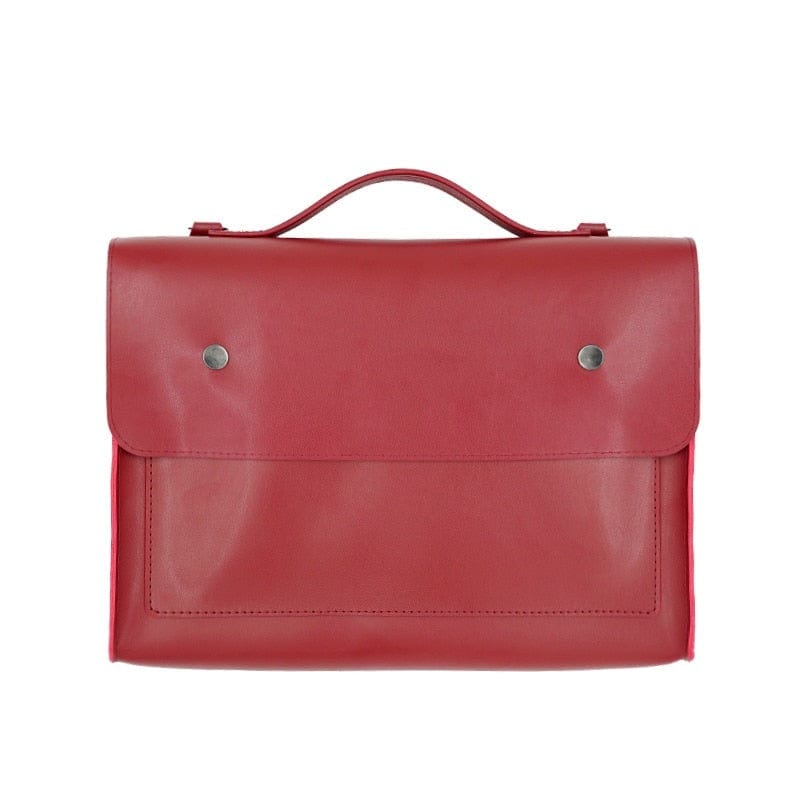 Sac à Main pour Ordinateur Rétro Femme | Nina Sac Rouge / 13 pouces