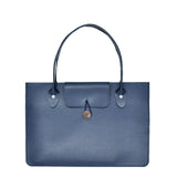 Sac à Main pour Ordinateur Ultra Fin de Luxe pour Femme | Nina Sac Bleu