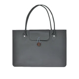 Sac à Main pour Ordinateur Ultra Fin de Luxe pour Femme | Nina Sac Gris