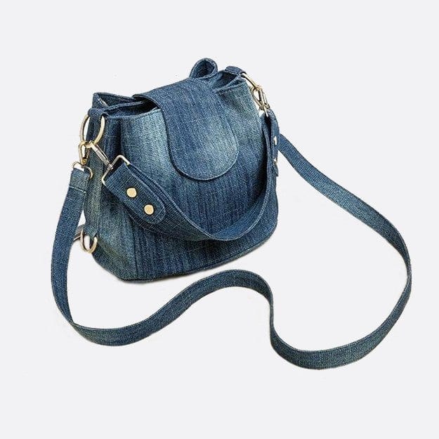 Sac à Main Seau Denim | Nina Sac Bleu marine