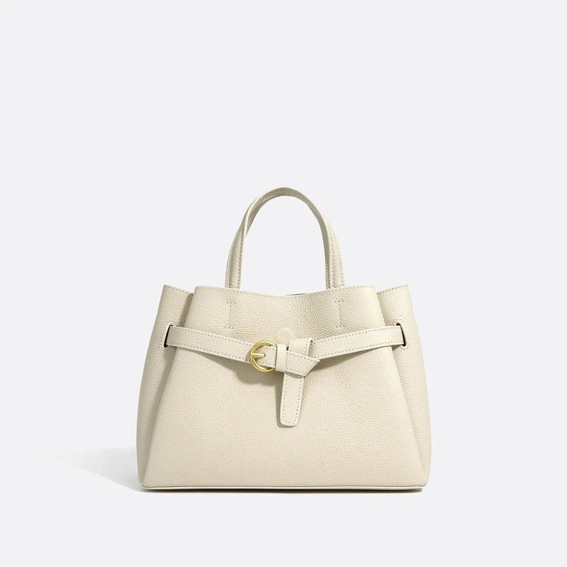 Sac à Main Seau en Cuir de Luxe | Nina Sac Blanc ivoire