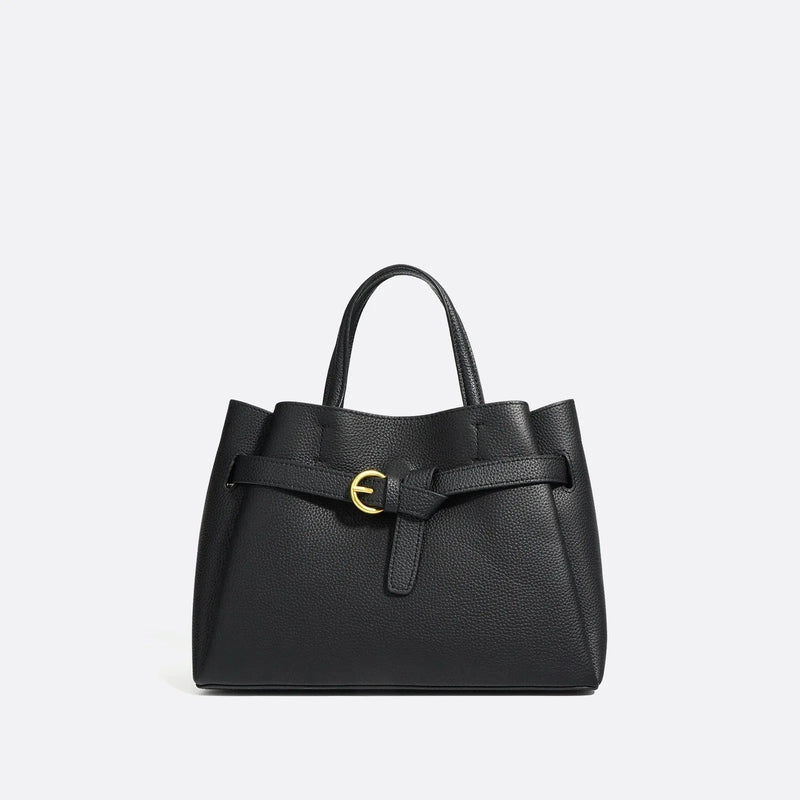 Sac à Main Seau en Cuir de Luxe | Nina Sac Noir