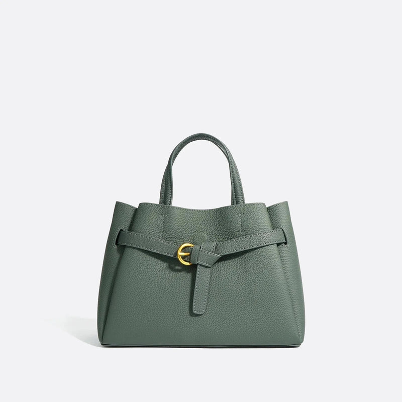 Sac à Main Seau en Cuir de Luxe | Nina Sac Vert empire