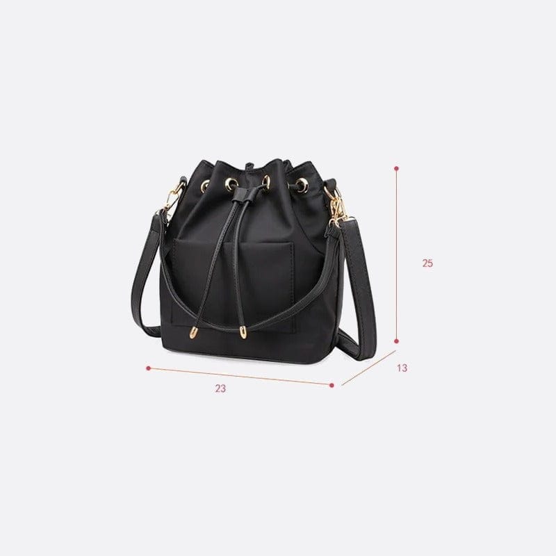 Sac à Main Seau Nylon Cordon | Nina Sac