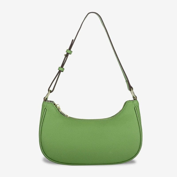 Sac Baguette Élégant en Cuir | Nina Sac Vert