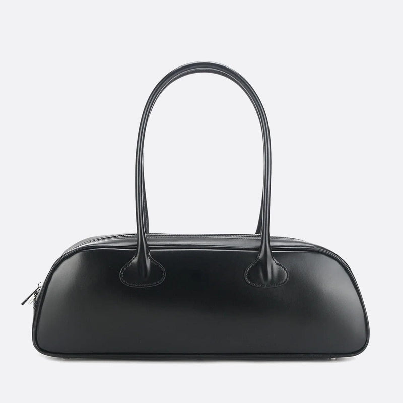 Sac Baguette en Cuir Longueur Élégante | Nina Sac Noir