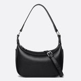 Sac Baguette en Cuir Noir | Nina Sac