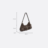 Sac Baguette Toile & Cuir - Élégance Authentique | Nina Sac