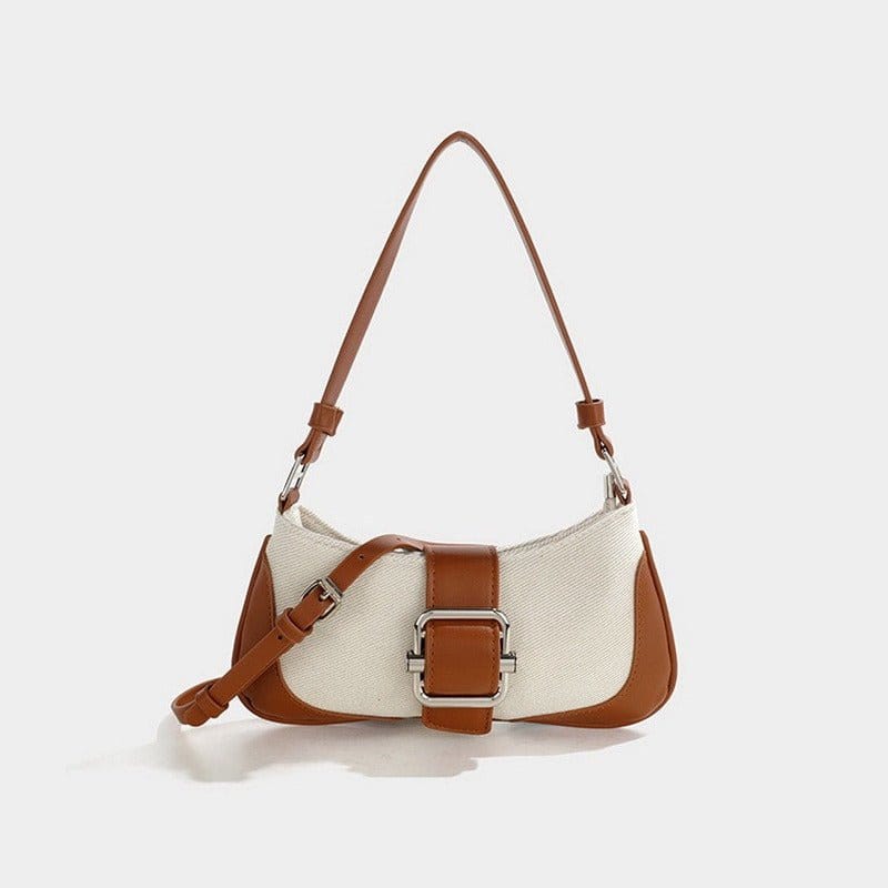 Sac Baguette Toile & Style | Nina Sac Camel