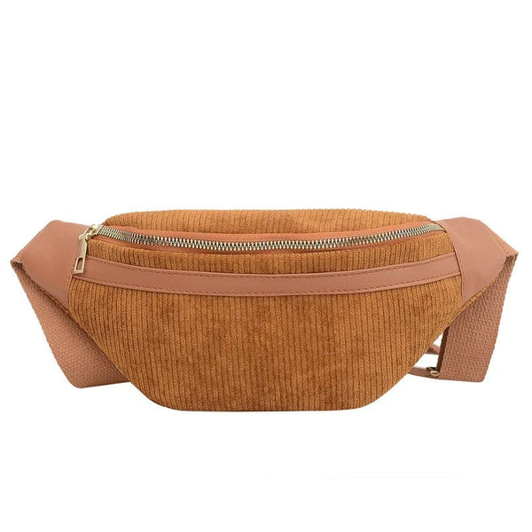 Sac banane en velours | Nina Sac Camel