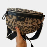 Sac banane femme tendance leopard | Nina Sac Noir