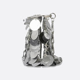 Sac Bandoulière Argenté Brillant | Nina Sac
