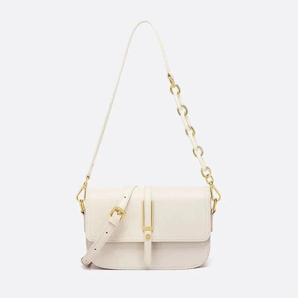 Sac Bandoulière Blanc en Cuir Élégant | Nina Sac