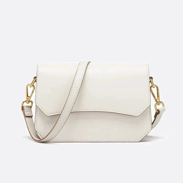 Sac Bandoulière Blanc en Cuir Pur | Nina Sac