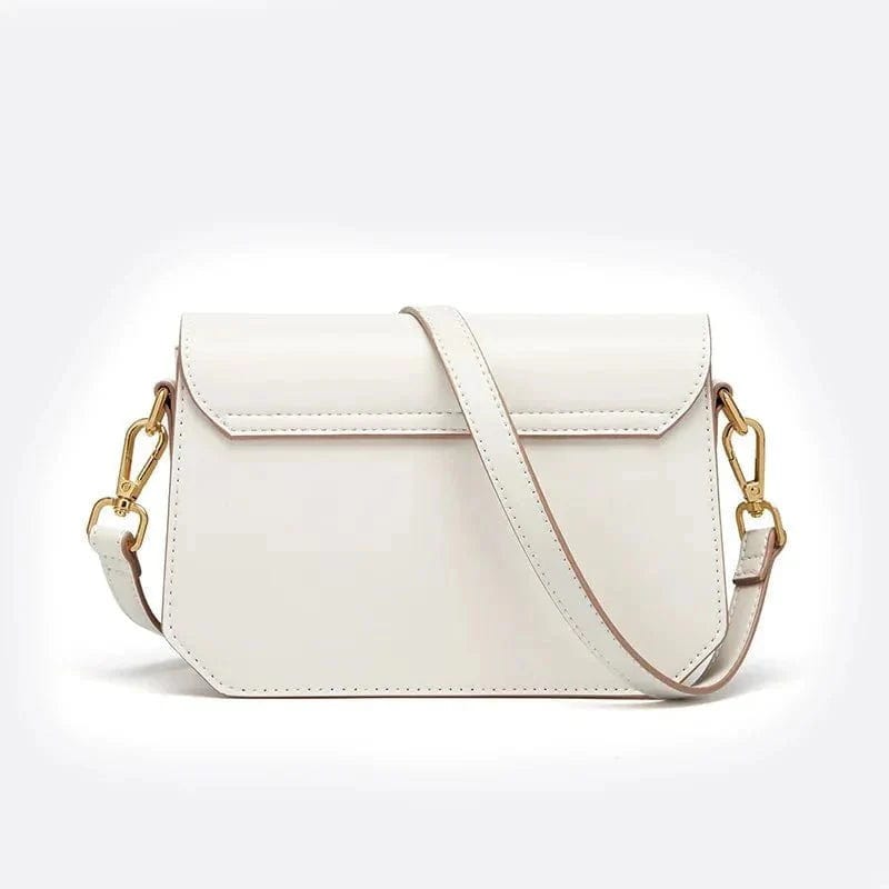 Sac Bandoulière Blanc en Cuir Pur | Nina Sac