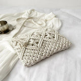 Sac Bandoulière Crochet Chic | Nina Sac Blanc