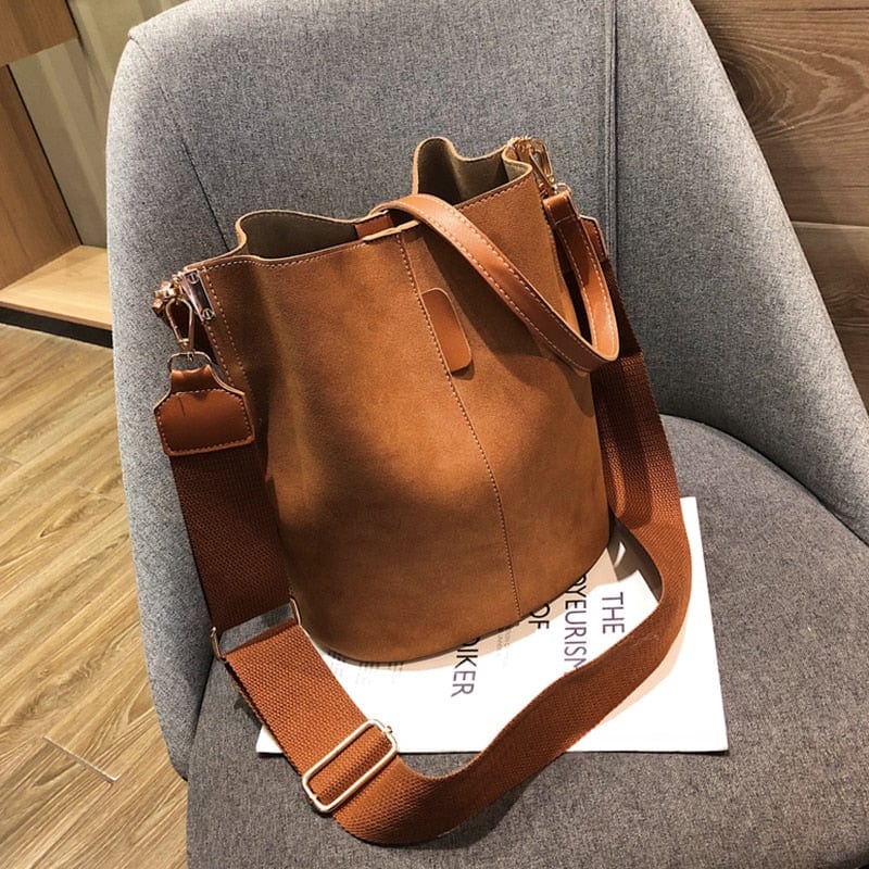 Sac Bandoulière Cuir Eleganz | Nina Sac Marron