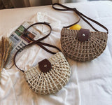 Sac Bandoulière Demi-Lune en Corde | Nina Sac