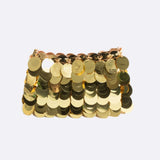 Sac Bandoulière Doré Pailleté | Nina Sac