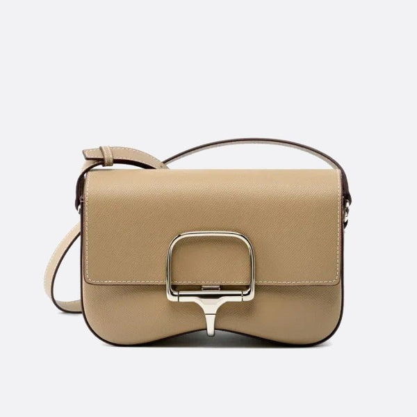 Sac bandoulière en cuir de qualité | Nina Sac Beige