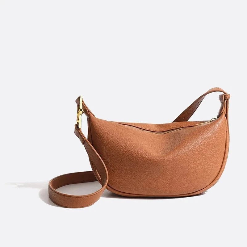 Sac Bandoulière en Cuir Doux | Nina Sac Camel