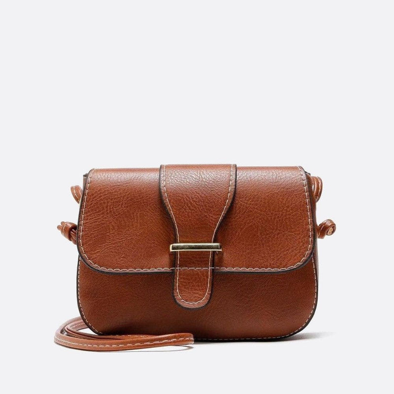 Sac Bandoulière en Cuir Mini | Nina Sac Camel