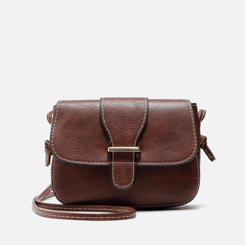 Sac Bandoulière en Cuir Mini | Nina Sac Marron