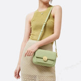 Sac bandoulière en cuir vert de luxe | Nina Sac