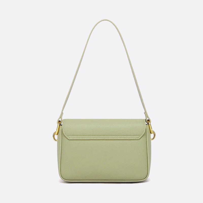 Sac bandoulière en cuir vert de luxe | Nina Sac