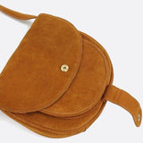 Sac Bandoulière en Daim Camel | Nina Sac
