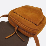 Sac Bandoulière en Daim Camel | Nina Sac