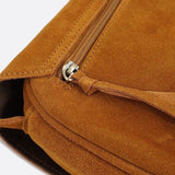 Sac Bandoulière en Daim Camel | Nina Sac
