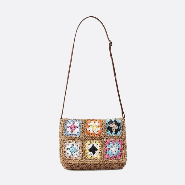 Sac Bandoulière en Paille Crocheté | Nina Sac