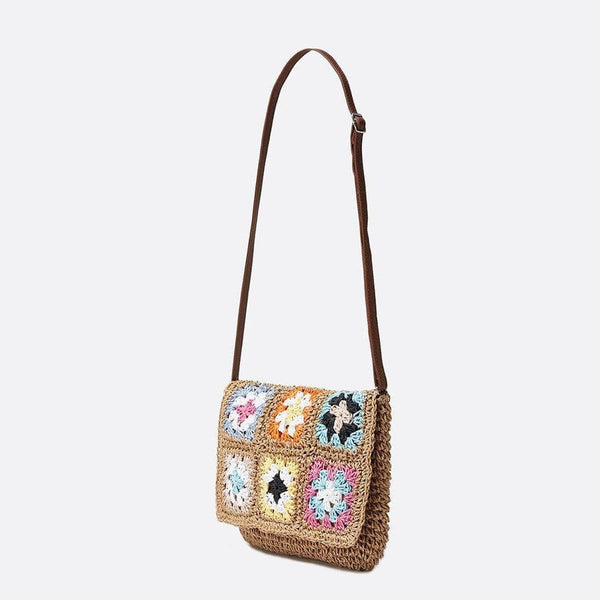 Sac Bandoulière en Paille Crocheté | Nina Sac