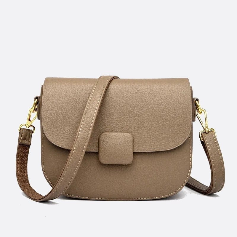 Sac bandoulière en simili cuir grainé | Nina Sac Marron clair