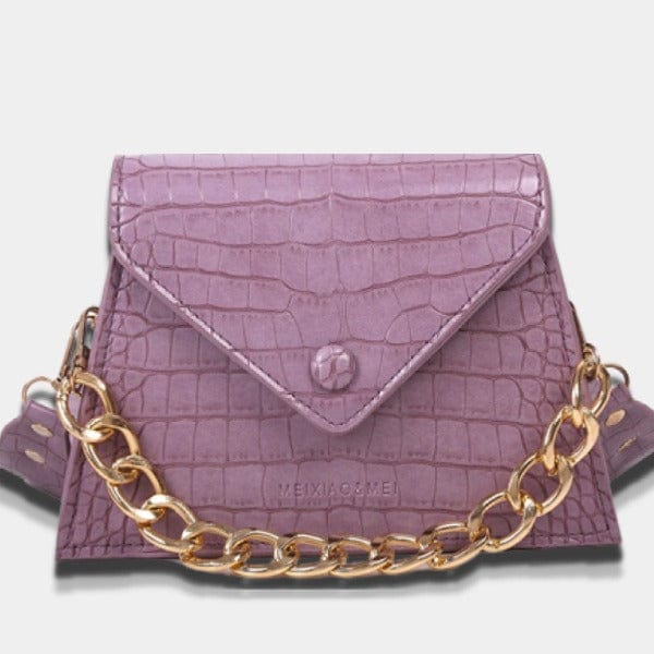 Sac Bandoulière Femme avec Chaine | Sac Victoria Mauve